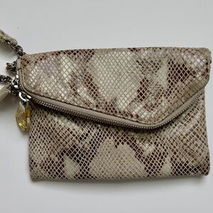 Henri Bendel Snakeskin Clutch